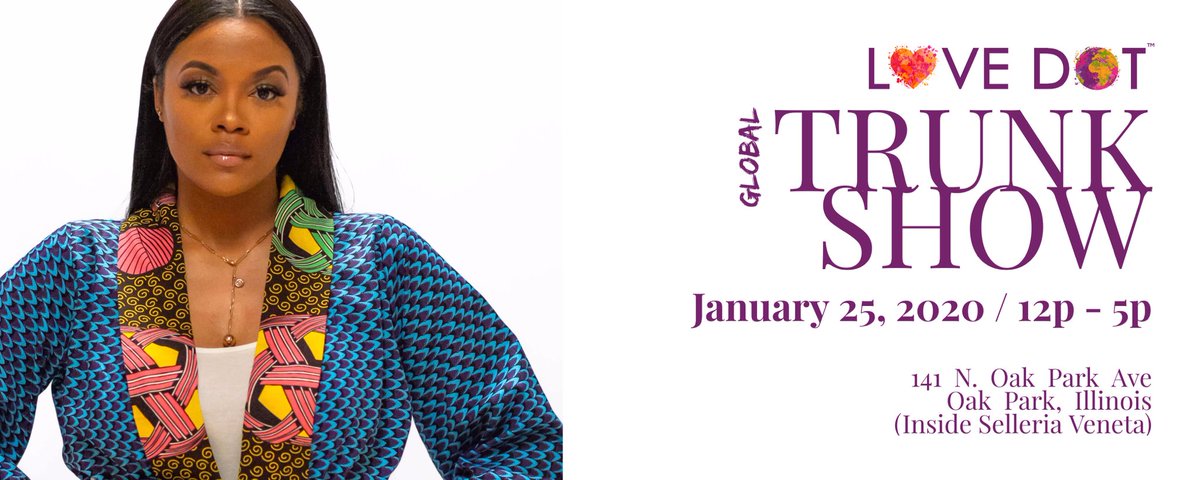 LOVEDOTTM's tweet photo. #oakpark we are hosting our global trunk show next Saturday, Jan 25, 2020 from 12p to 5p at the Selleria Veneta showroom! Come sip Champagne with us! Address below!

141 N Oak Park Avenue
Oak Park, IL 

#shoptheworld #sika #chicagofashionbloggers #trunkshow https://t.co/j3a7edIN5A