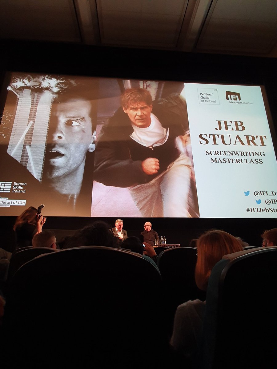 colinweldon's tweet photo. Great talk by Jeb Stuart, writer of Die Hard and The Fugitive at @IFI_Dub this morning ... #ifijebstuart #screenwriting https://t.co/NjDGZE4VQ9