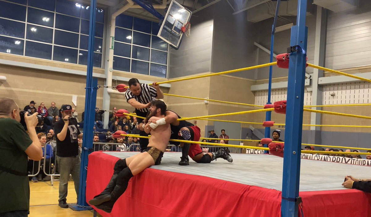 One of our recreation centers was transformed into a wrestling arena yesterday by one of our permit holders. It was a sight to behold. #WhereFunHappens