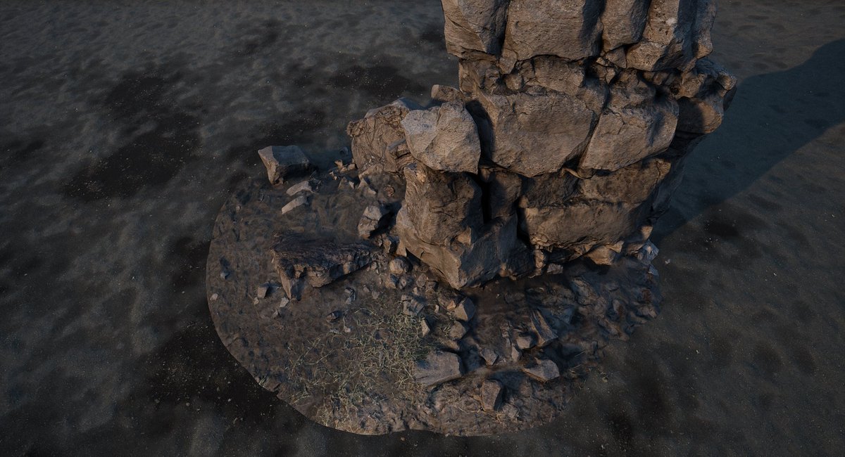 OneForTheEichi's tweet photo. Progress! Landscape Virtual Texturing + Ground Blending + Stretch Preventing😅

#ue4 #megascans https://t.co/ZiCIoHuUjl