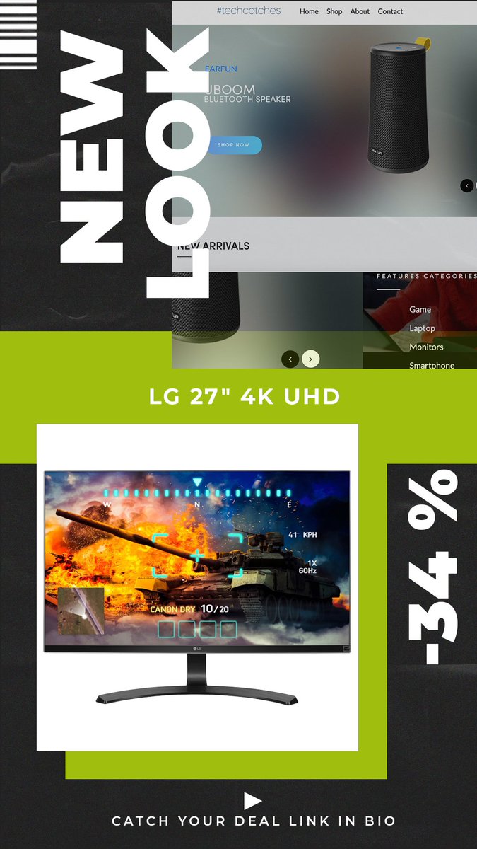 techcatches's tweet image. #techcatches By @unboxmuse
Visit techcatches.com and get your #lg #4k tv with -34% discount