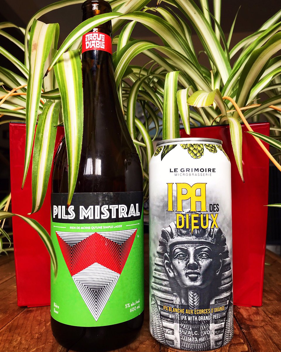 MojoRisenJam's tweet photo. Voici les 2 bières que nous vous avons présentées vendredi dernier🍻

There are the 2 craft beers we presented on last friday stream!#twitch #craftbeer #pilsmistral #letroududiable #lager #shawinigan #ipa  #ipadesdieux #legrimoire #bière #ipablanche #granby #microbrasserie https://t.co/iyCnsfaaGU