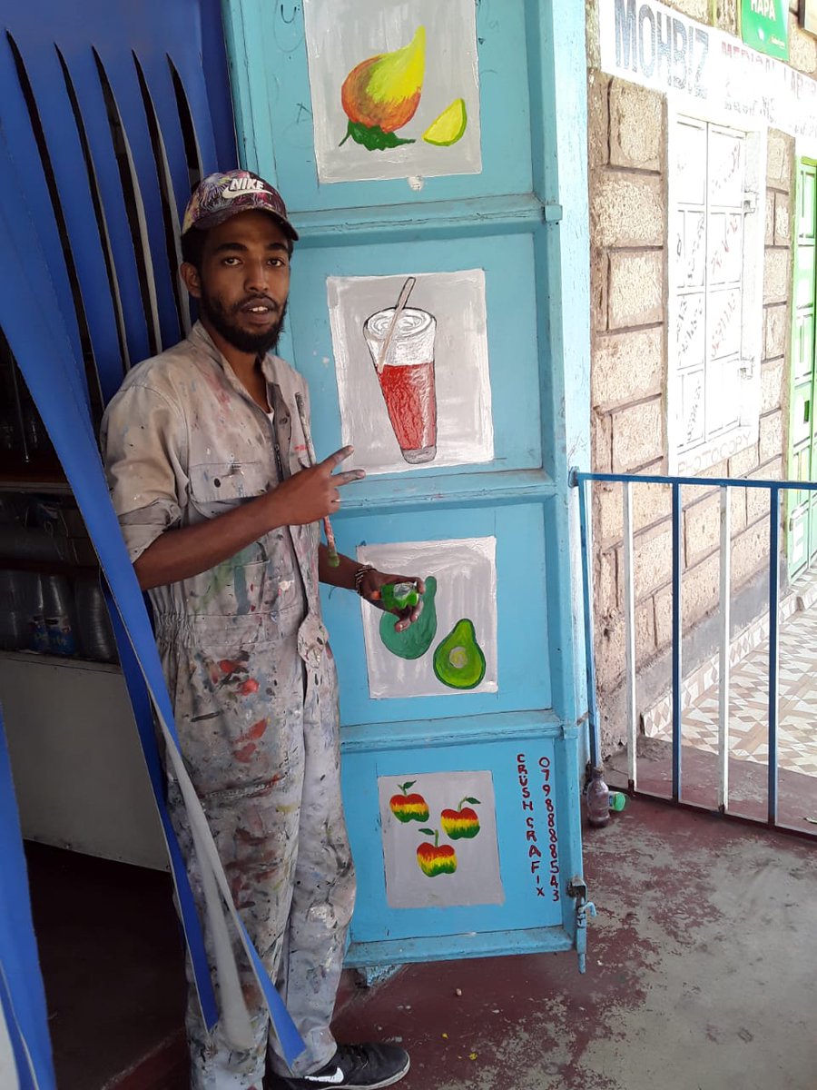 Happy_kulayo's tweet photo. Am impressed by a painting by one of our young artist from Isiolo Abdirashid Bishar

Please support his hustle.  #ArtYangu #HustleYangu https://t.co/hhPCR7uxrT