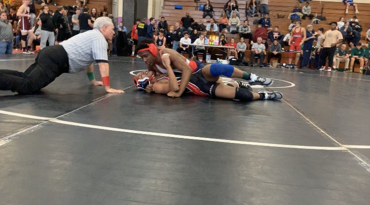 PeekskillWrest1's tweet photo. Peekskill Wrestling @ Westchester County Championship : Kendall Cousins  and Omar Dinnall win first round and move on to quarter finals. @PeekskillCSD @PeekskillDevils https://t.co/tSOZ1gfGMz