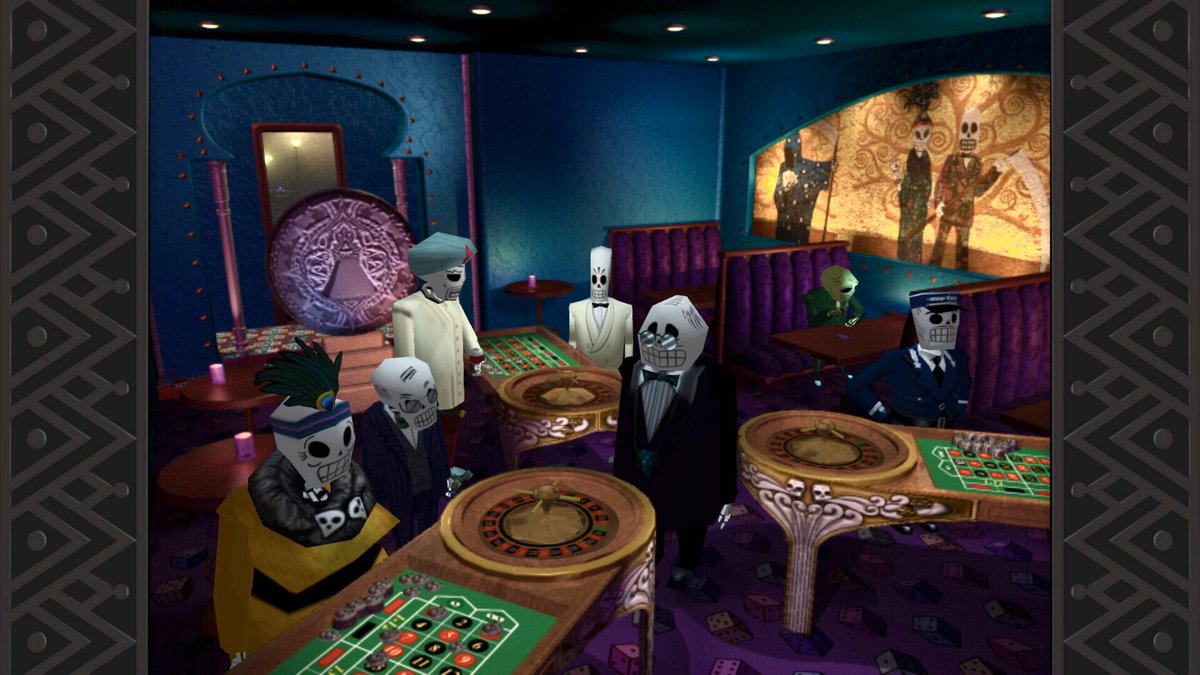 statuschance's tweet photo. 2 - Grim Fandango by @DoubleFine 

Recommend: Yes

Pros: well written dialogue that holds up today. An interesting world to explore and get lost in.

Cons: some of the controls don’t hold up well &amp; backtracking can be annoying, with some puzzles feeling arbitrary.

#status2020 https://t.co/fs2pXCwpd0