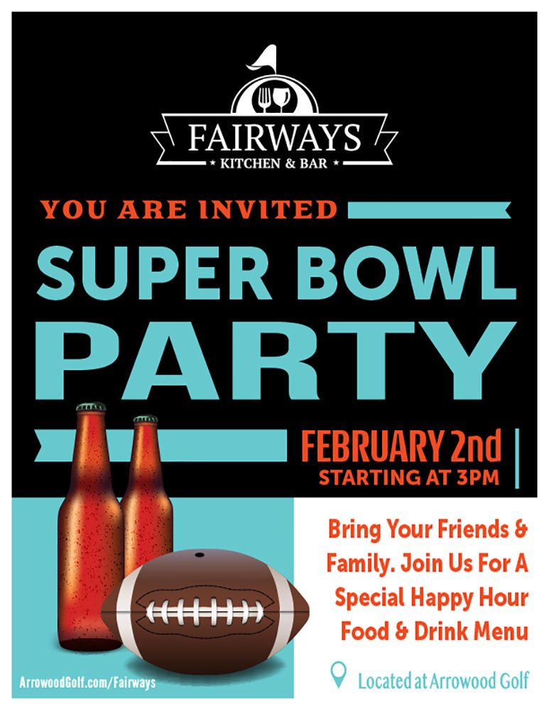 GolfArrowood's tweet photo. Join us for a special happy hour food and drink menu! 🏈 https://t.co/yurIbQjisW