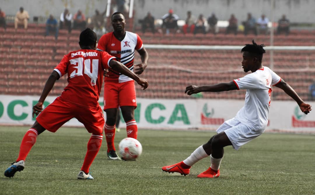 rangersint's tweet photo. @brymzy17 scored one and gave an assist in the 3-1 defeat of Abia Warriors https://t.co/IIwoYH1lc1