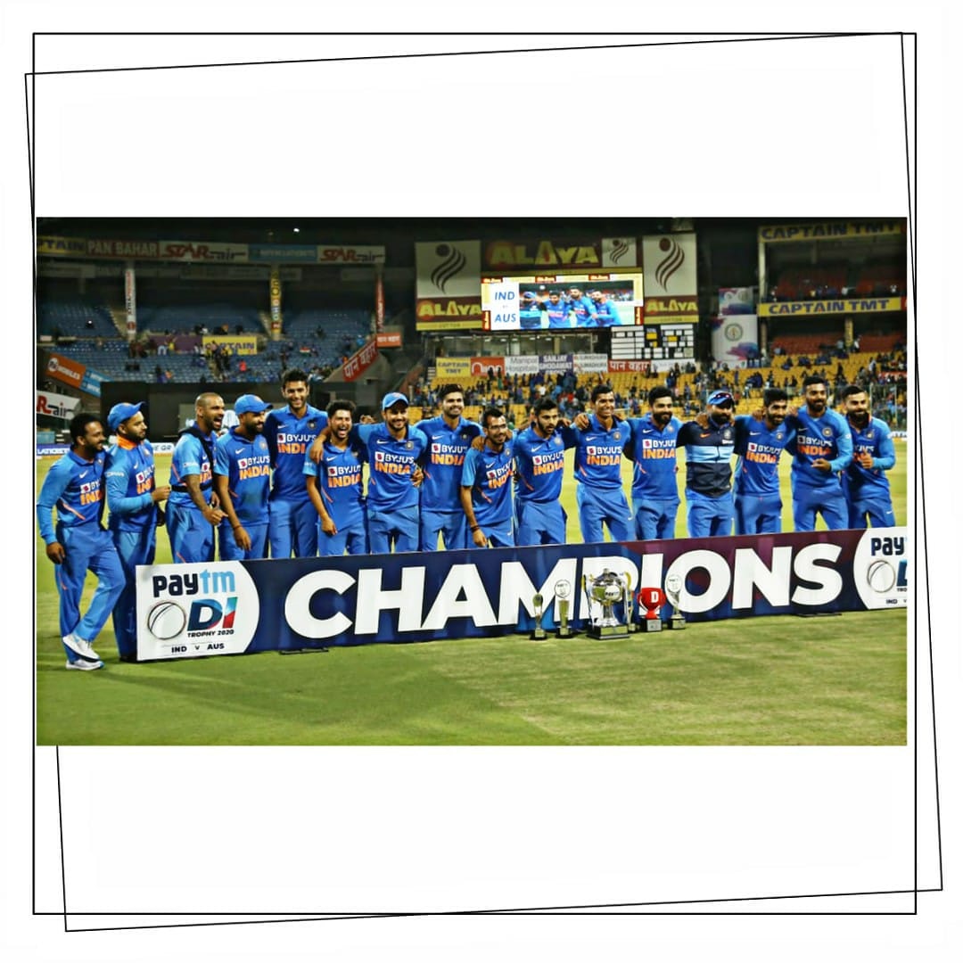 Smiles of the CHAMPIONS 🇮🇳 #BleedBlue