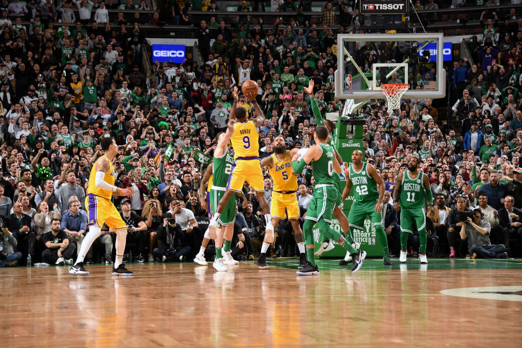 ๐จ๐บ 24-Hour NBA Hardwood Classic Countdown!
NOW PLAYING ๐ฝ๏ธ
๐๏ธ: February 7, 2019
๐: @Lakers / @celtics
๐ฒ๐ป: https://twitch.tv/nbaย
NBA celebrates #MLKDay on Monday, January 20th with games all day, featuring Lakers vs. Celtics at 7:30pm/et on TNT.
