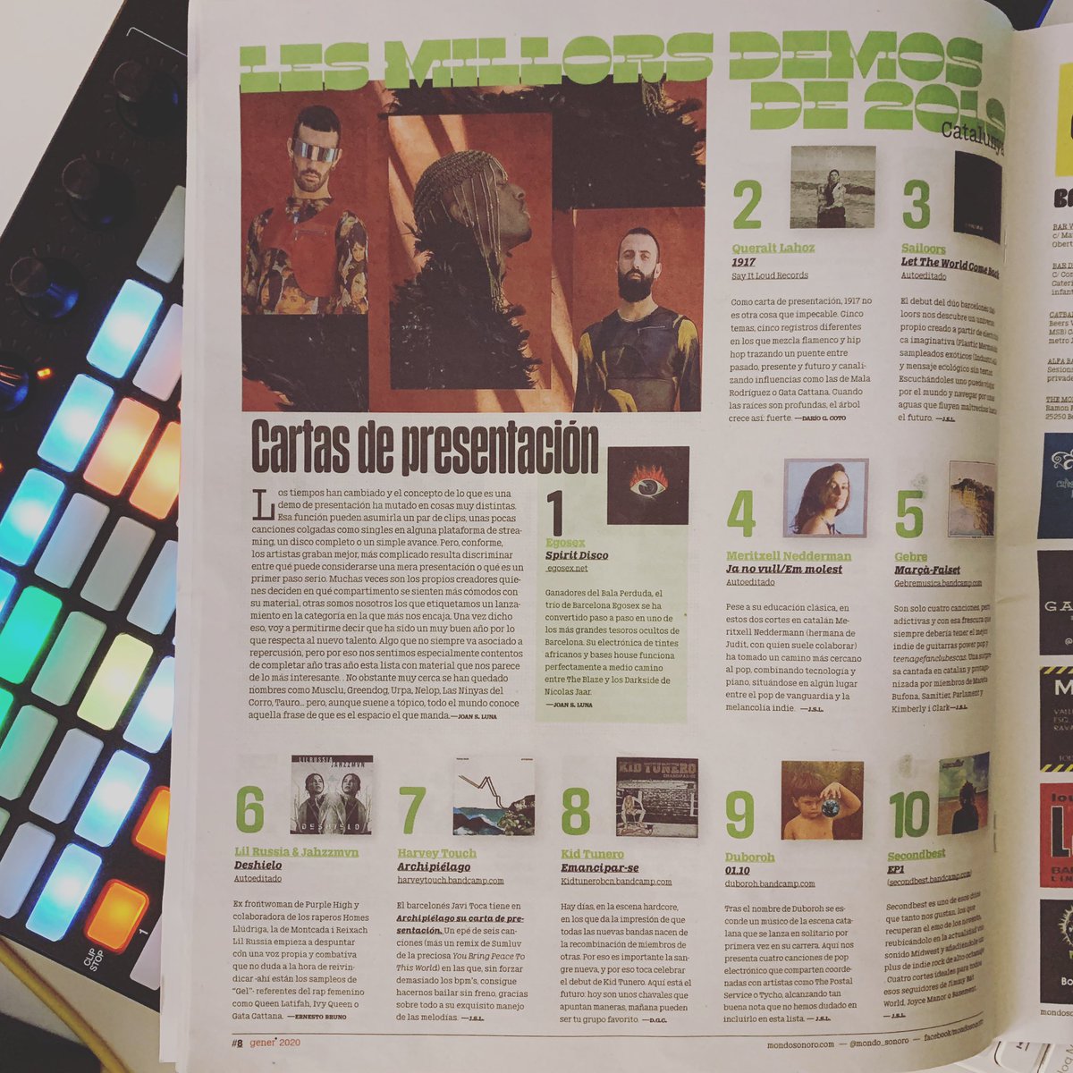 ⨗ ≫ ⨕ ⨐ ⨘ tenen el gust molt afinat al <a href="/mondo_sonoro/">Mondo Sonoro</a> 🤗 El meu EP a la llista de millors demos de 2019 🚀💨🤯👐🏽🦧