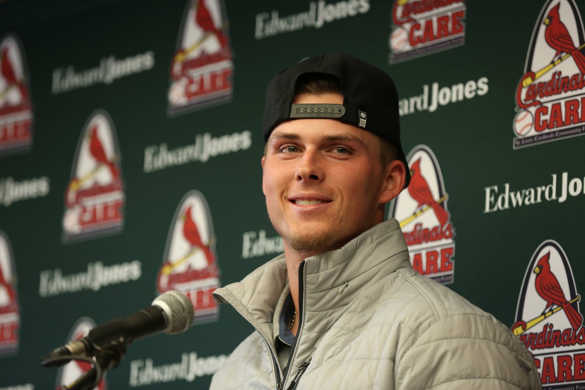 Cardinals's tweet photo. 19-year-old @NolanGorman is ready for 2020! 👊 https://t.co/XZdZbjy8qg