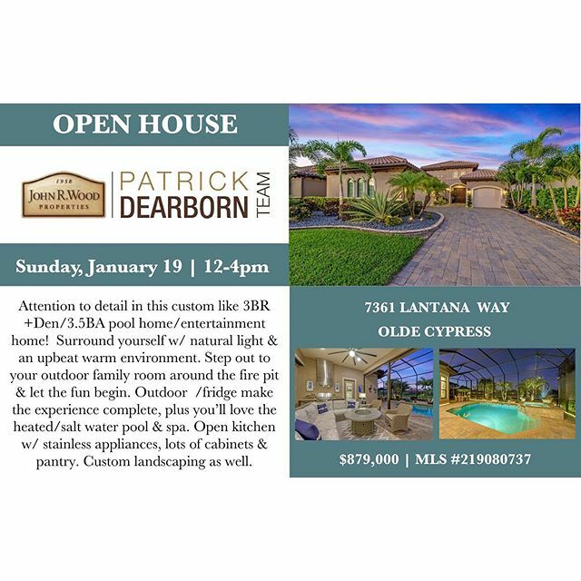 JamesDSealey's tweet photo. Good morning everybody welcome to another amazing Florida weekend. Time for a Patrick Dearborn Team Open House . This weekend we are in 
Olde Cypress. This amazing golf course community is Florida living at its finest.
7361 Lantana Way 3BR+Den 3.5 BA. Al… https://t.co/yROIBuJC14 https://t.co/qcV3e6jtBD
