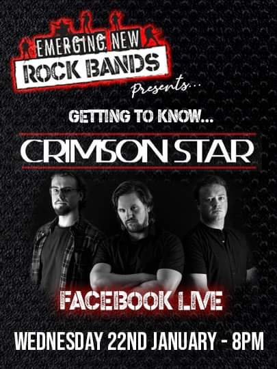 EmergingRock's tweet image. Later this week it's @crimsonstarrock in a #FacebookLive #GettingToKnow Q&amp;amp;A 😊🤘