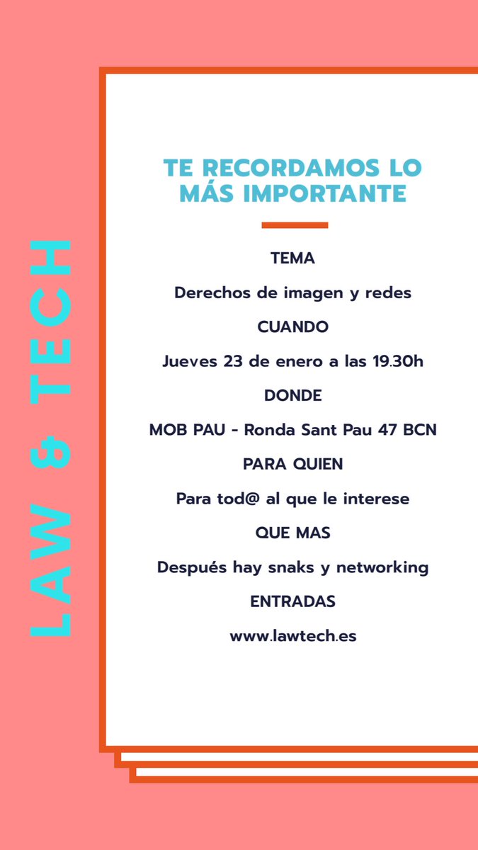 lawtechbcn's tweet image. 🔜 #lawtechevent