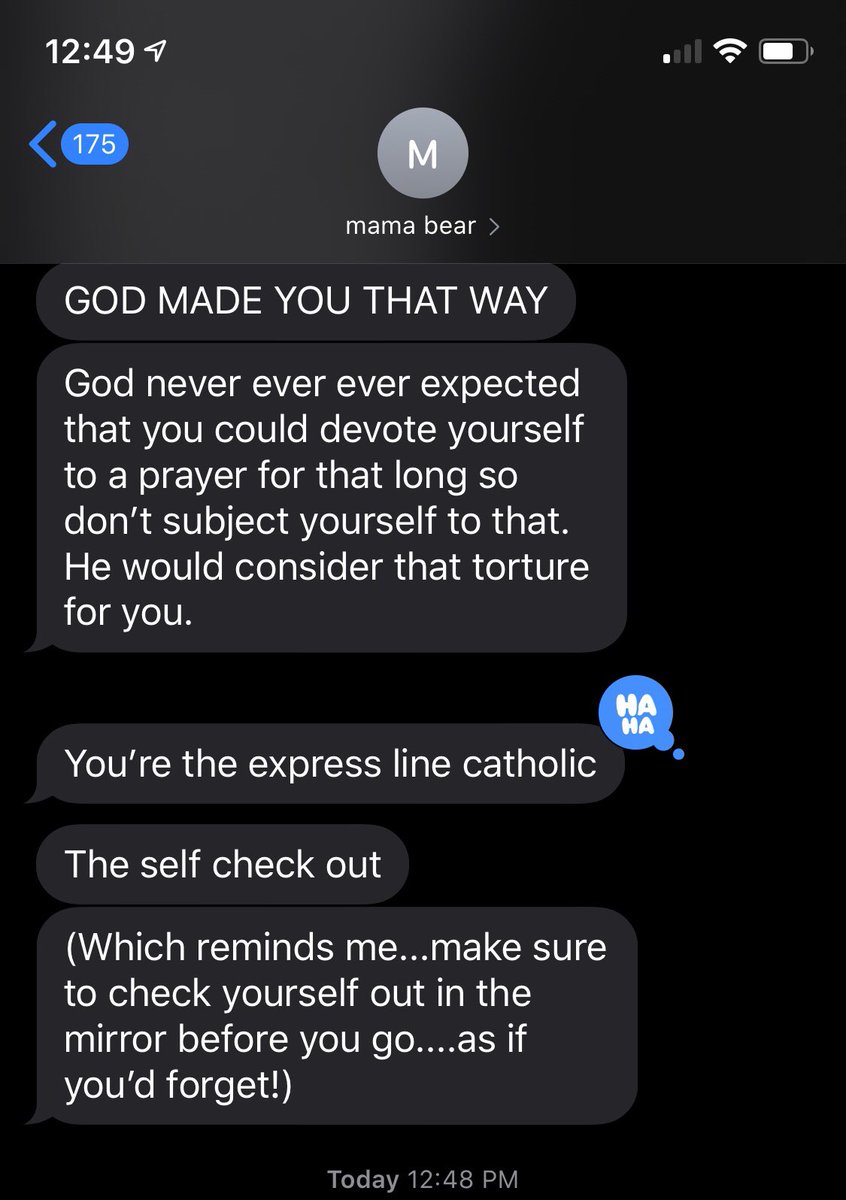 _pheeb's tweet photo. I have gone to the same mass several weeks in a row and have come home each time telling my mom to not let me go because I don’t like it and this morning as I was getting ready for church I get this 😂😭🤦🏽‍♀️ https://t.co/UhtXPhwdm9