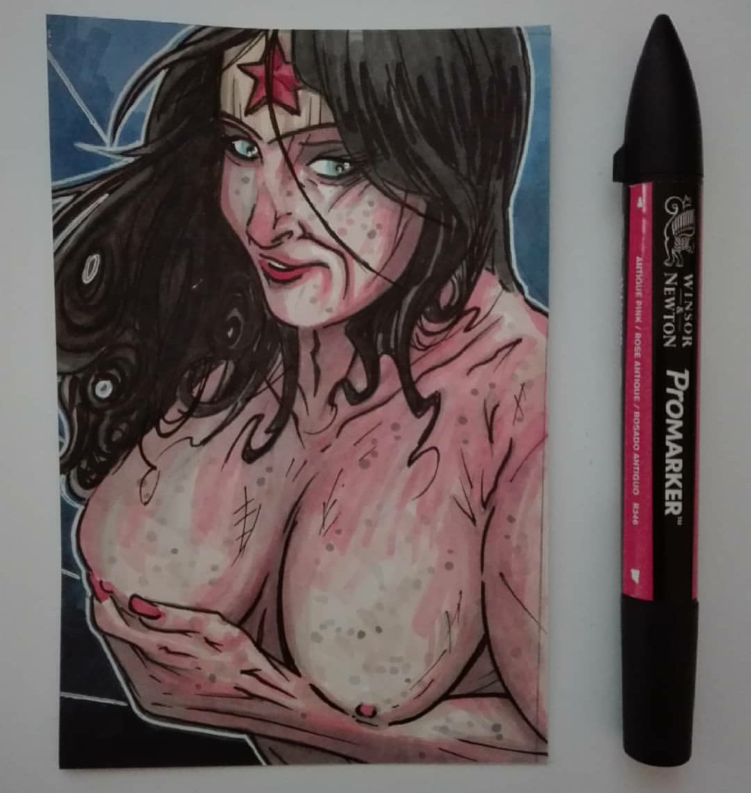 leagueof_1's tweet photo. BRAND SPANKING New MASSIVE MINI CARDS by me #sexy #sexyart #sexyartwork #babe #babeart #babeartwork #art #artist #HarleyQuinn #WonderWoman #artistswork #artontwitter #artistsontwitter #ArtistOnTwitter https://t.co/0l1xL2Pboz