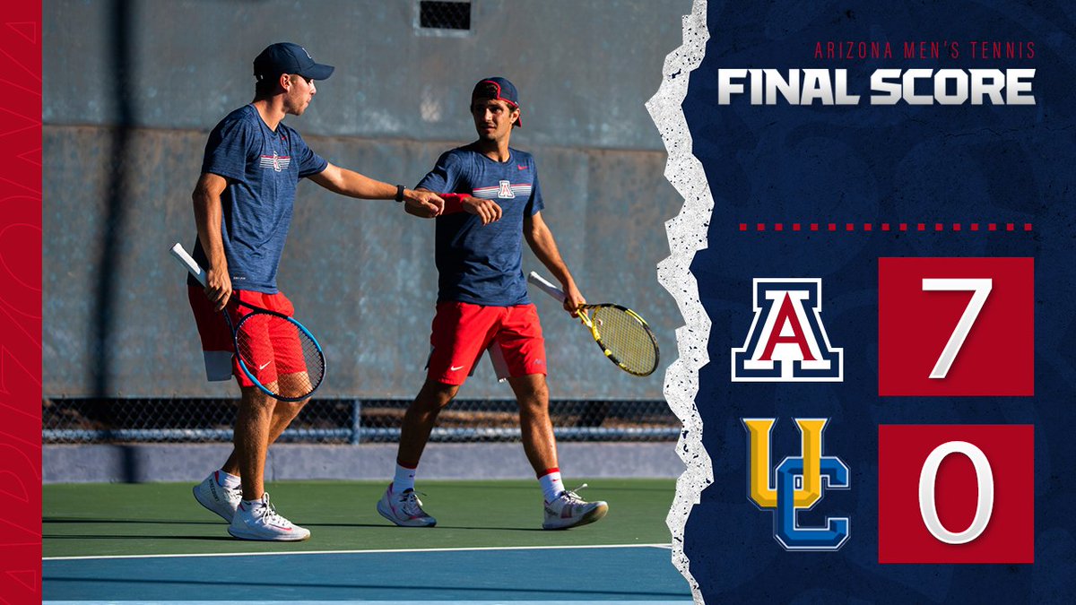 ArizonaMTennis's tweet photo. Arizona grabs its first home win of the season in a sweep of UC Riverside!
#SaguaroSoldiers | #BearDown https://t.co/4jphU63td8