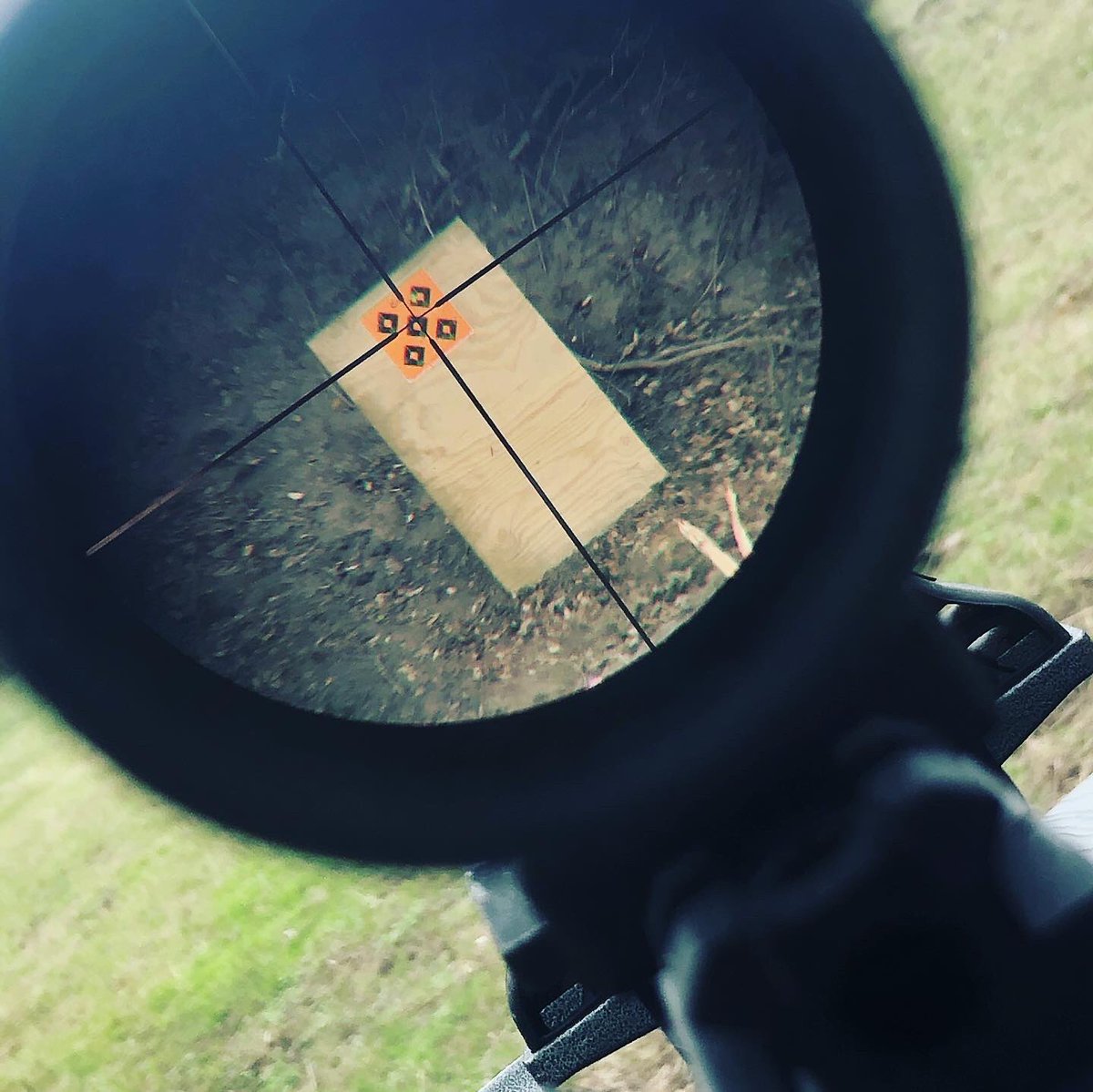 Got to try out the shooting table my brother in law built