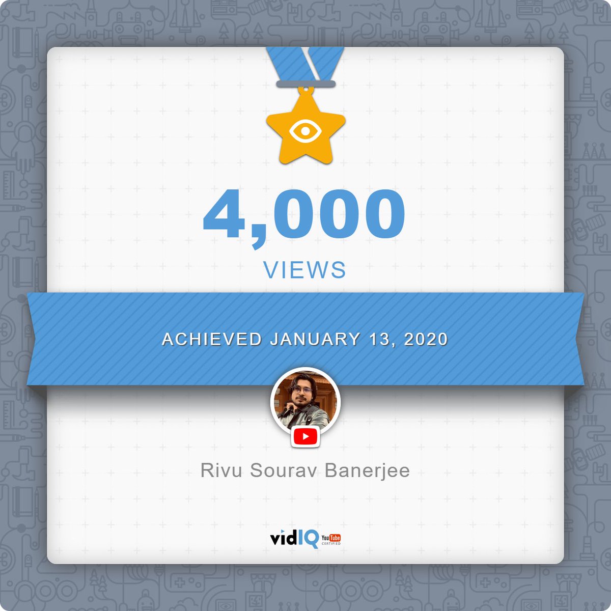 RivuSourav's tweet photo. Thank u so much to my youtube family
channel:https://t.co/Pi5yd8PSk2
@vidIQ @ytcreators @YouTube @YouTubeIndia #acheivements #totalviews #youtubechannel #views https://t.co/bP1EhKwQfy