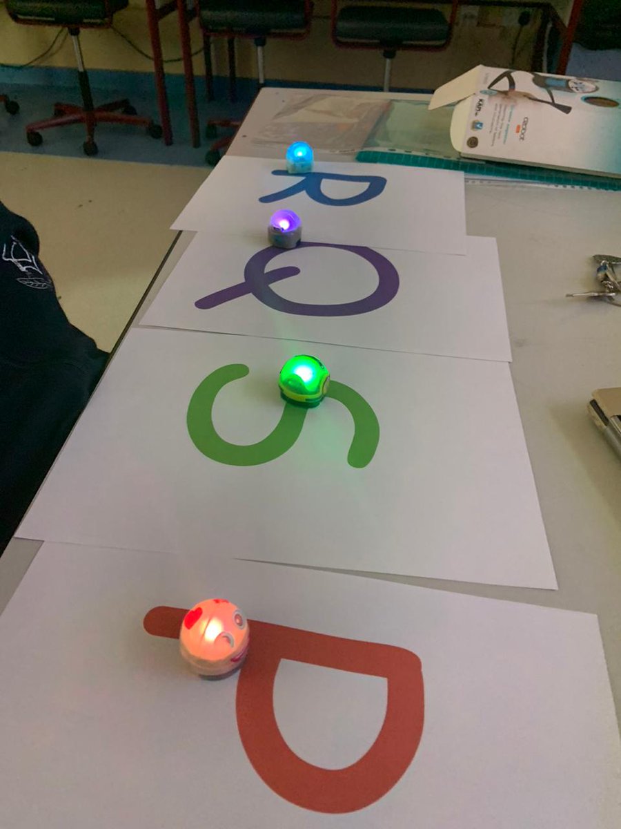 DNS_Altwar's tweet photo. Our @ozobot are helping our students in the learning support section to recognize the letters to help them compelte their stories. Nice work!

#learningSupport
#specialEd 
#DNSshines 
@LearningTechDNS https://t.co/3czyClcrg5