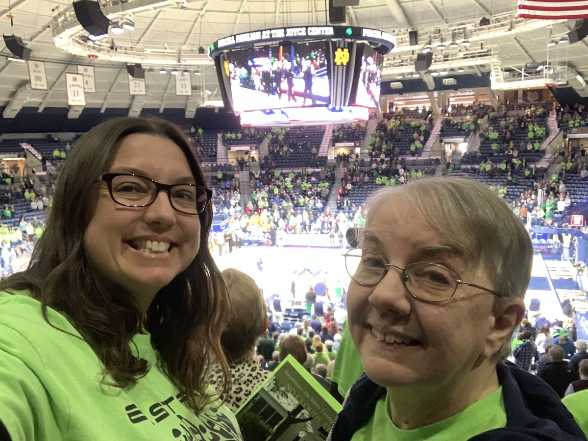 CarrieKoala's tweet image. @ndwbb #IrishVision I love bringing my sweet momma to games! #GoIrish!
