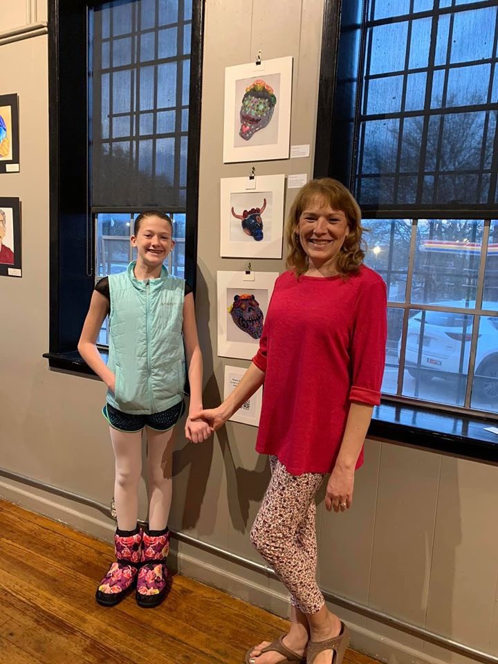 So thrilled for the opportunity to showcase this student’s talent at the “Works of HeArt” display at the Village Cafe in downtown Bryan through February 16! #CGcats #SuccessCSISD #txYAM20