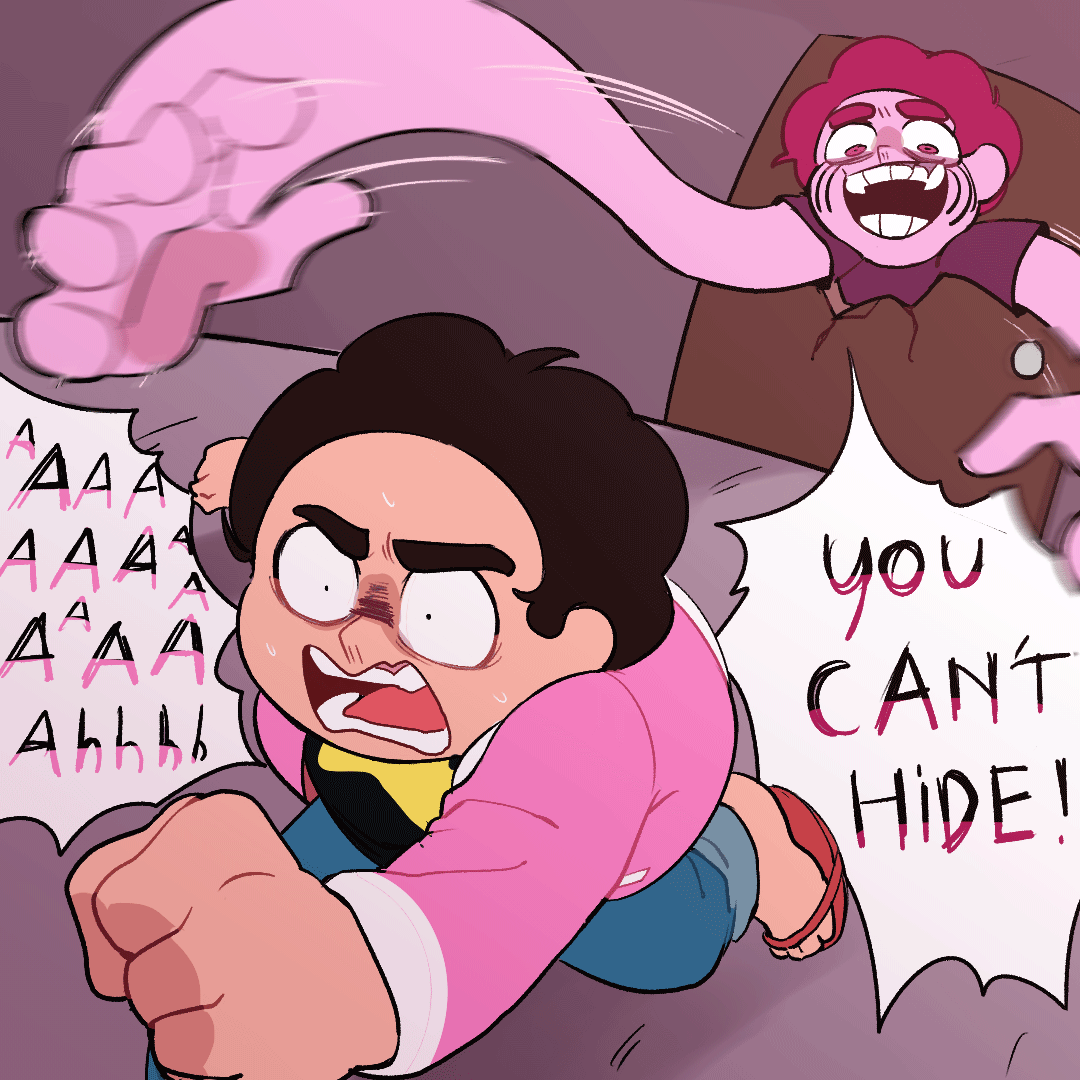 TraChiuArt's tweet photo. If Spinel did play Steven tag I guess she would just made the game 10x more terrifying while being a champion at it.
Spinel design by: @thatonegummy 
#StevenUniverseFuture #StevenUniverse https://t.co/rg7AAL0nd7