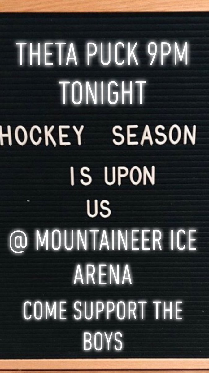 Big game for our guys tonight. Come out and support Theta Puck!! #rushΘΧ