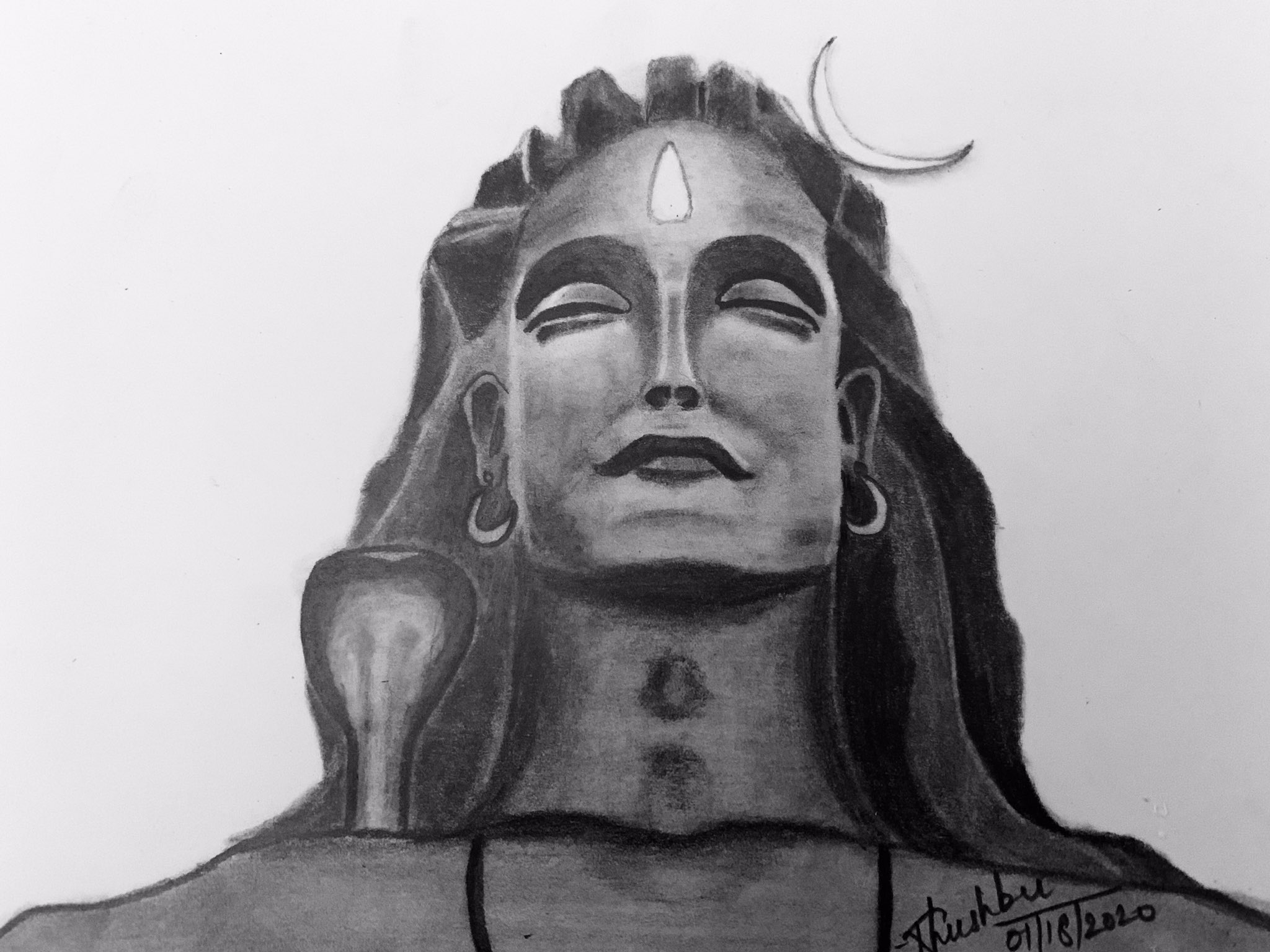 How to draw Lord Shiva/Mahakal tattoo Step by step - YouTube