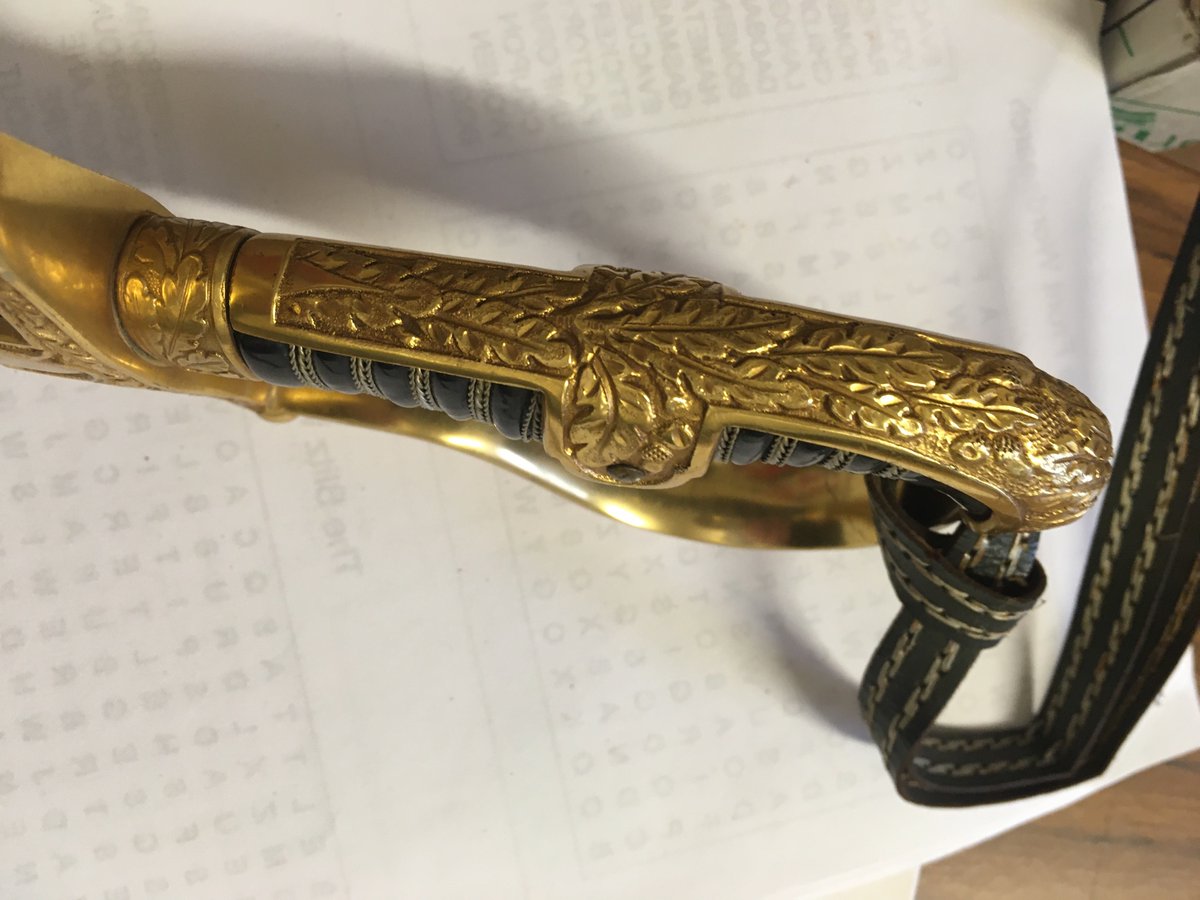 I do love doing my workshops, even more when the children bring in family heirlooms, medals, paperwork etc, but when one chap brings in a sword his grandfather liberated, I was gobsmacked.