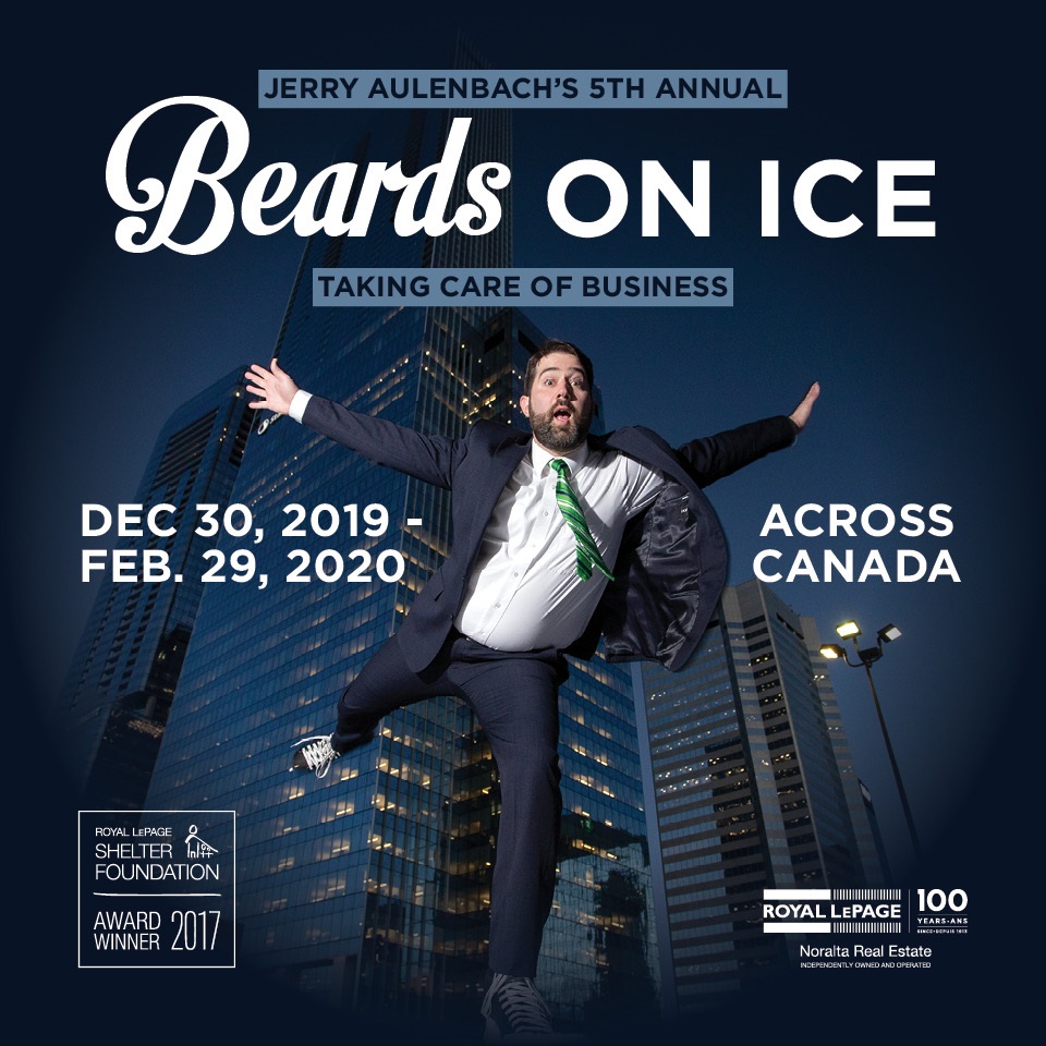 'Beards on Ice' is in full swing! Join <a href="/ZoomJer/">Jerry Aulenbach</a> at one of his 20 skating events in communities from coast-to-coast! This week he'll be in #London #Guelph #PrinceEdwardCounty #Toronto and #Collingwood. Details and donations -&gt;   ow.ly/grvt50xXfYa