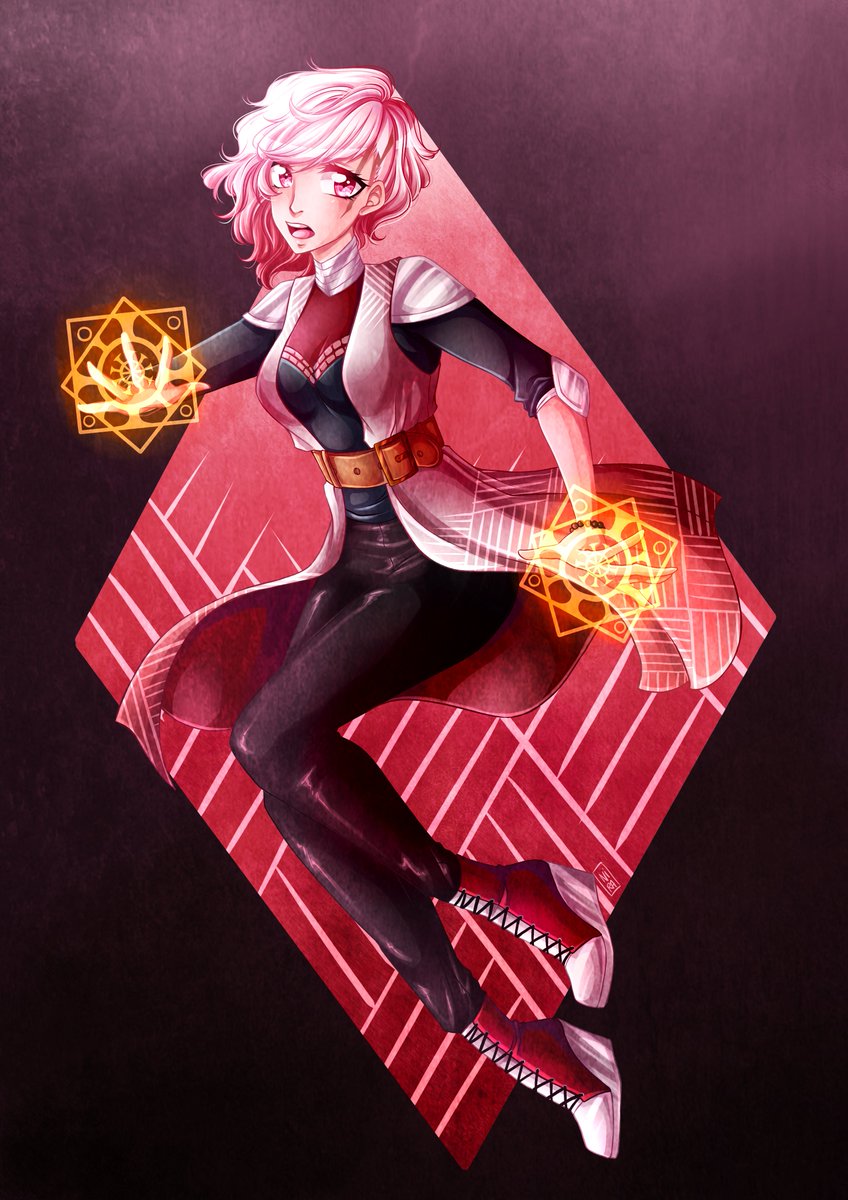 Niraneiyu's tweet photo. Petite commission pour @NekouHime de sa jolie K'aara <3 ! 

#commission #kaara #nekouhime #red #power #niranei #originalcharacter https://t.co/DcQ0rs61SR