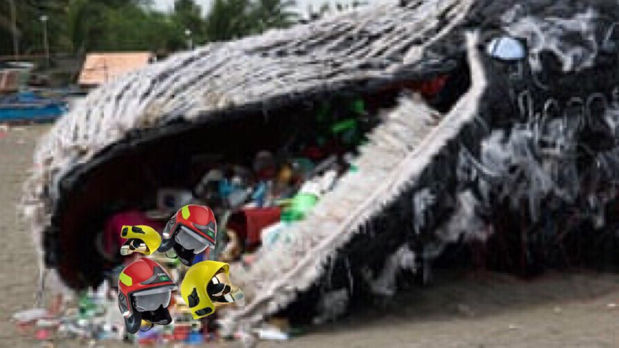 kiel_samsing's tweet image. Save the whales, wear a leather helmet! Don’t wear plastic fire helmets. You’re worried about straws but imagine the damage replacing your euro helmet every ten years is going to do.