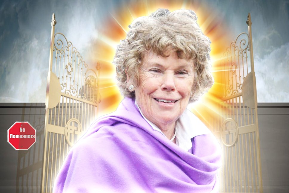 BPGB_ML's tweet photo. Kate Hoey was the Brexit Princess. Although we are saddened by her loss we know she will be watching us from the skies and keeping the remoaners out of the pearly gates. 

Our movement will not the same, but she rests in power - AD. #RIPKateHoey #Leavemeansleave #BrexitBong https://t.co/ZLb8aJgzSY