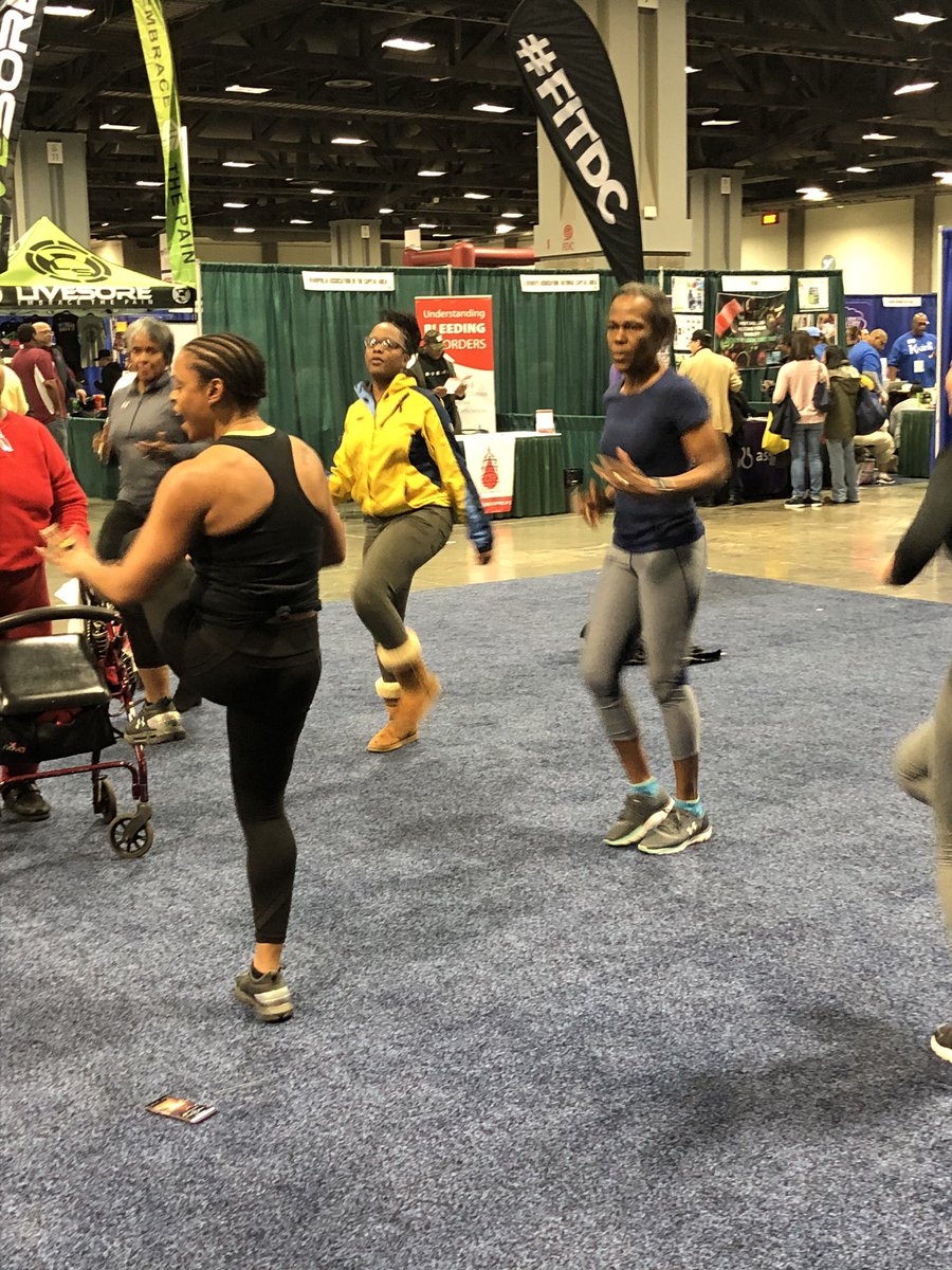 DCMOWPI's tweet photo. .@MayorBowser’s Office on Women is here at the @nbcwashington Health &amp; Fitness Expo previewing our #WellWomenWednesdays Series in partnership with @MyFitDC We have amazing programming in store for 2020! 💜 https://t.co/QwBvLuvaVw