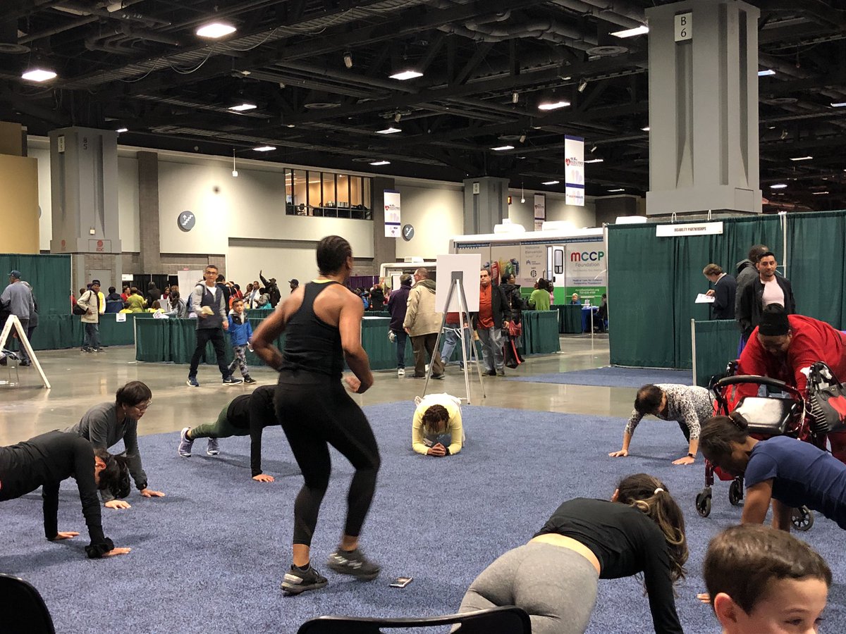 DCMOWPI's tweet photo. .@MayorBowser’s Office on Women is here at the @nbcwashington Health &amp; Fitness Expo previewing our #WellWomenWednesdays Series in partnership with @MyFitDC We have amazing programming in store for 2020! 💜 https://t.co/QwBvLuvaVw
