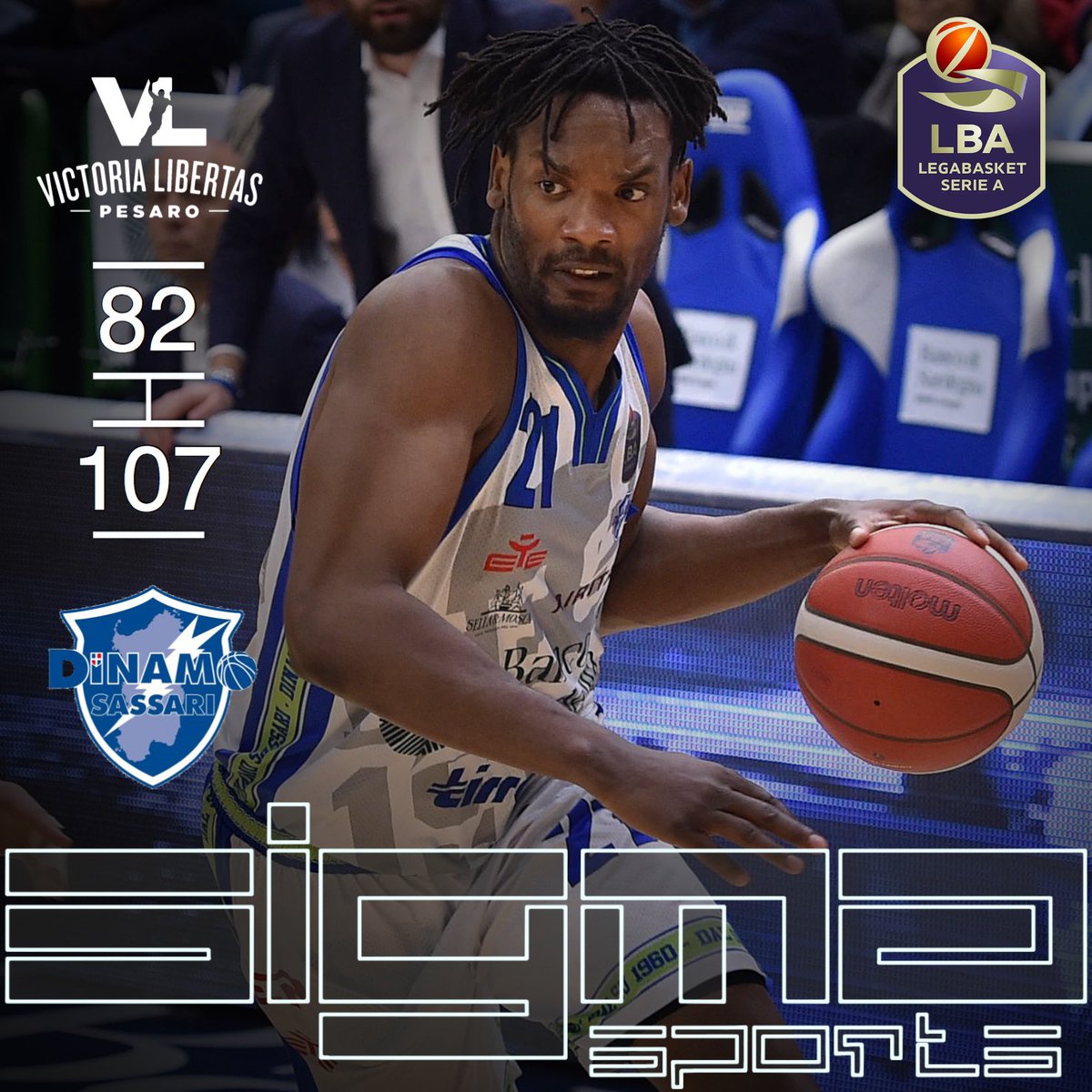 Sigma_Sports's tweet photo. Another SUPERB performance for our guys at @dinamo_sassari!
@DyshawnPierre 29pts plus 13reb, 4ast and 44 of eval!
@MikiVitali 16pts plus 6reb, 6ast and 30 of eval! #SigmaSportsFamily #WeTheIsland #DinamoSS 
#DreamBIG #DinamoSassari https://t.co/A7zflt6FZa