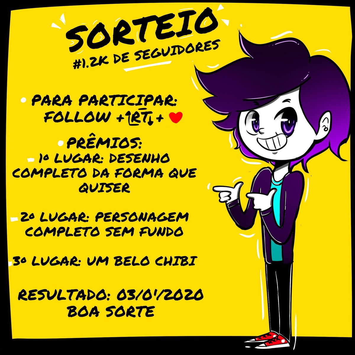 VicIlustras's tweet photo. Para agradecer essa pequena grande conquista, gostaria de recompensar vocês!!! Espero que gostem e bastante gente participe, podem ter certeza que vou caprichar :)
 Bom boa sorte a todos<3 https://t.co/DxRaVRCiMH