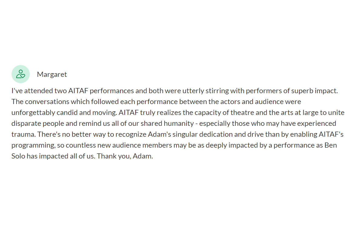 Two days left! Donate at gofundme.com/f/bensoloslega…. All funds go directly to Arts in the Armed Forces! #TheRiseOfBenSolo #AITAF #StarWars