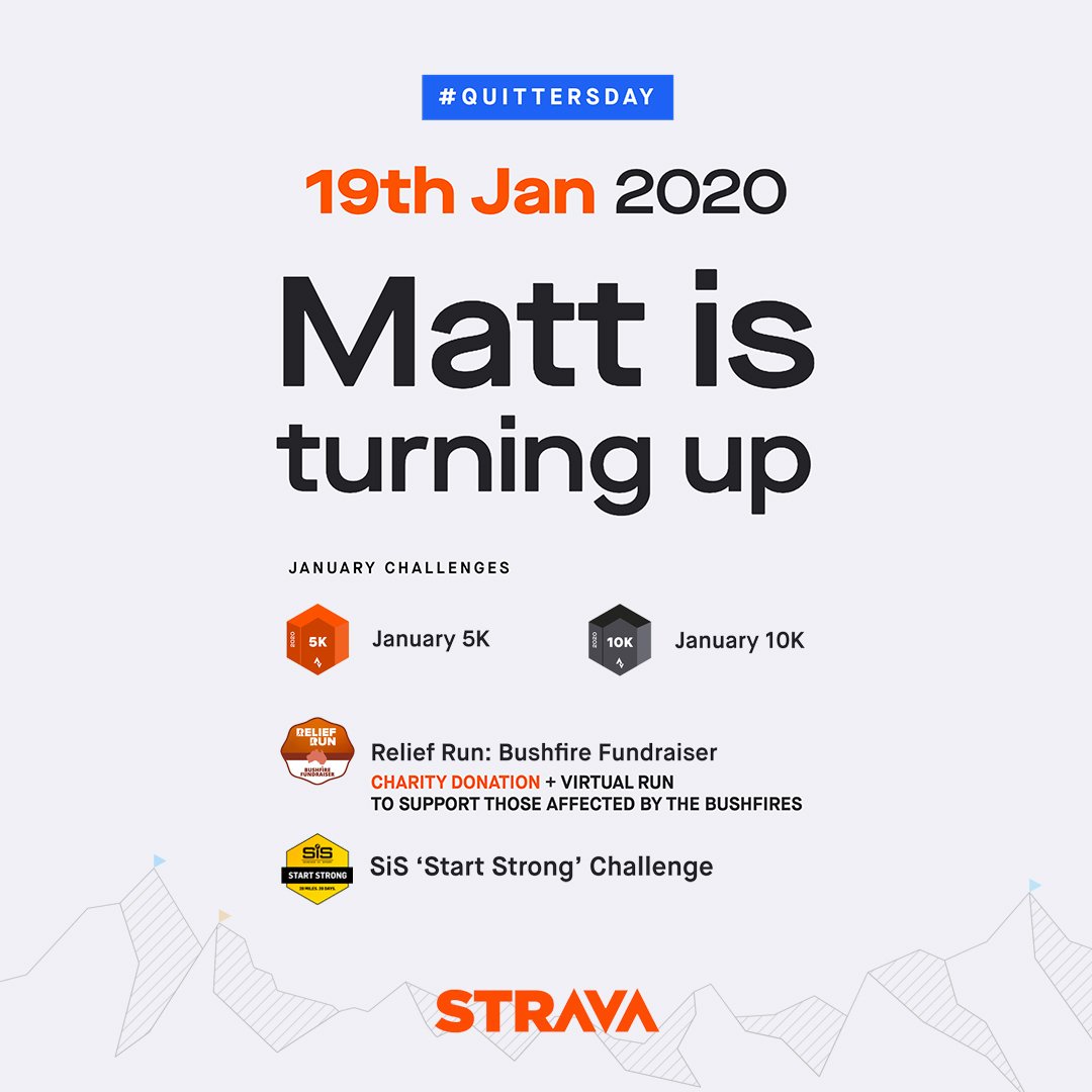 MattTheCreative's tweet photo. 🥊 Smashed Quitters Day... Well done if you're still smashing your new health goals... @Strava #running #run #fitness #health https://t.co/3nI2yNSQSi