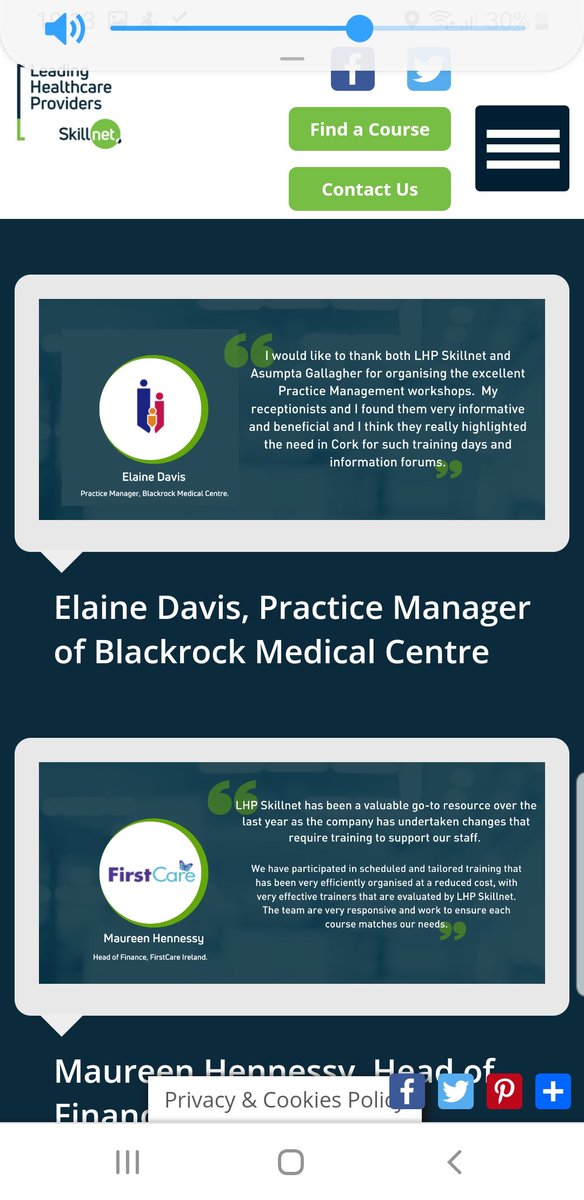 BestPracticeGP's tweet photo. Was so delighted to get this testimonial on @LhpSkillnet website about my Practice Mgmt workshops. Looking forward  to returning to Cork on Feb 19th due to demand. Details on https://t.co/EfhtPiHL4L #irishhealthhour #bestpractice https://t.co/E911AmHKgQ