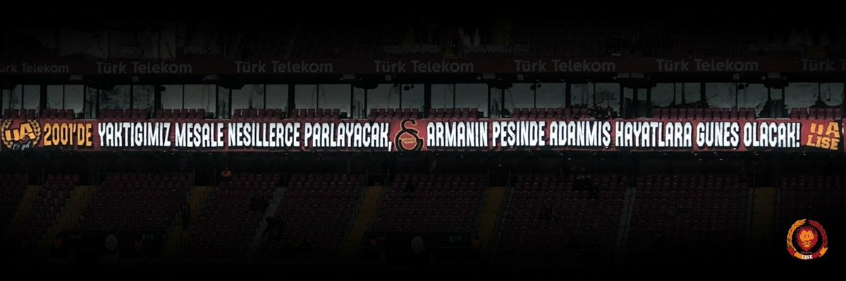 2001'DE YAKTIĞIMIZ MEŞALE NESİLLERCE PARLAYACAK, ARMANIN PEŞİNDE ADANMIŞ HAYATLARA GÜNEŞ OLACAK ! #ultrAslanLISE 

#GalatasarayınKalbiultrAslan