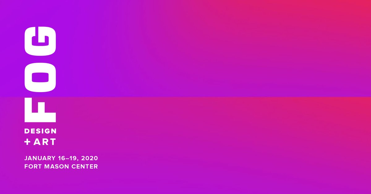 FOG Design+Art (@fogfair) on Twitter photo It's the last day to see #FOGFair2020! We're open until 5:00pm, with tickets available at the door <a href="/fortmasoncenter/">Fort Mason Center</a>. It's the last day to see #FOGFair2020! We're open until 5:00pm, with tickets available at the door <a href="/fortmasoncenter/">Fort Mason Center</a>.