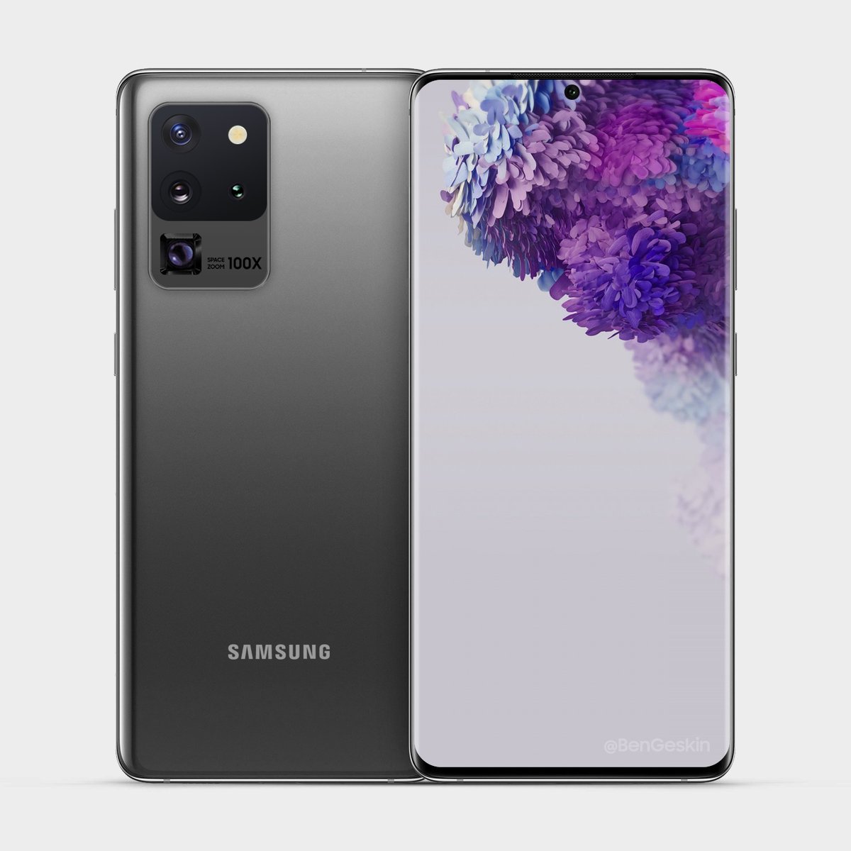 Ben Geskin on Twitter: "Here's the most Samsung Galaxy S20 Ultra render What you think? https://t.co/jpifyscQ96" / Twitter