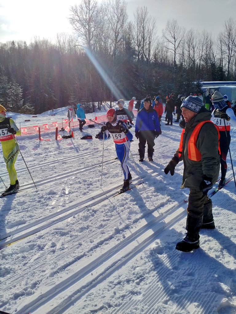 2066Harris's tweet photo. Some happy @LakefieldCS and @knscadp skiers before and after the Ontario Cup races. Thanks @Northbaynordic for a great weekend. https://t.co/JBbPkmgBIC