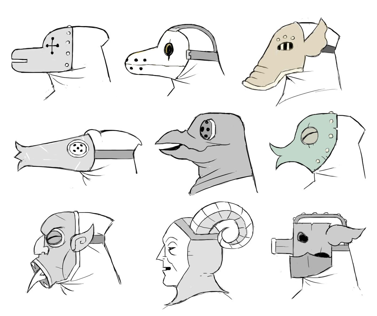 Some more! Dont expect this many explorations for all designs btw. This was one of my very first assignments so I went kinda tryhard mode with all the warden variations haha