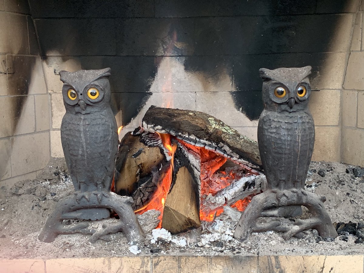 fireplace owls