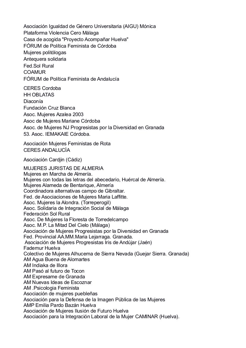 TrenDignidadAND's tweet photo. Más de 150 asociaciones de mujeres y ONG’s exigimos al gobierno de la Junta de Andalucia que cumpla con las políticas públicas que benefician a miles de mujeres en Andalucia. #NiUnPasoAtrás https://t.co/mPNDlm3jrh