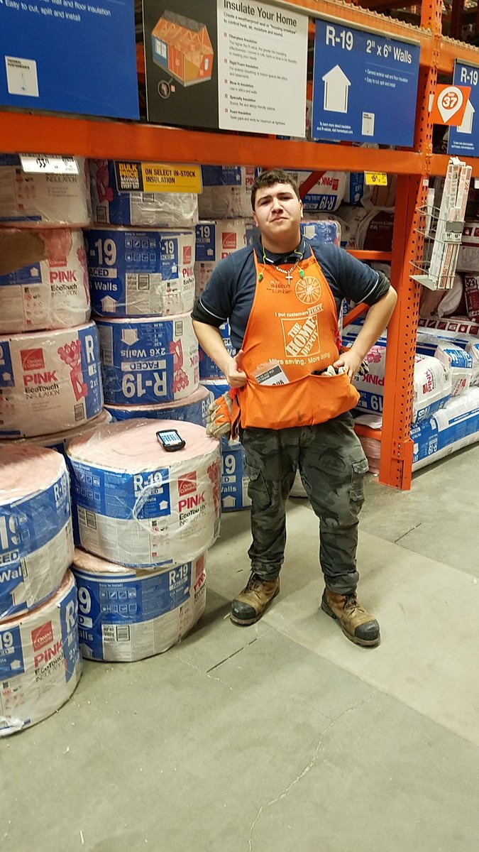 This beast of an associate packed down 12 pallets of insulation. Shout out to working with a purpose.