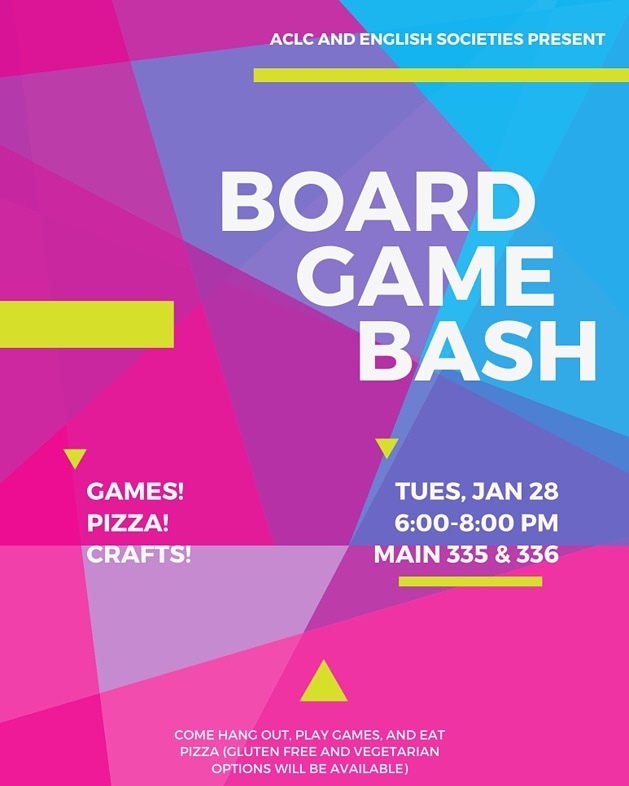 We've teamed up with the English Society to bring you a fun social event!